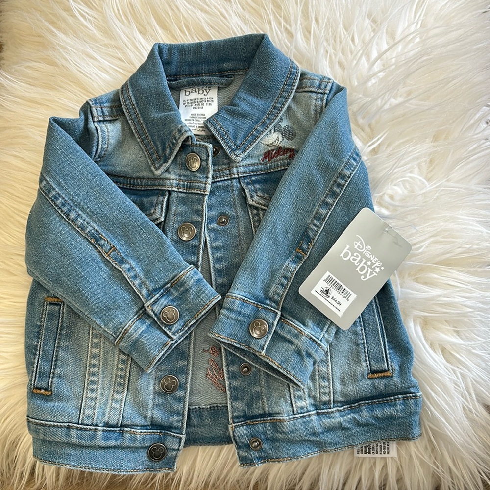 Disney Baby blue Jean jacket with tag 9-12 months